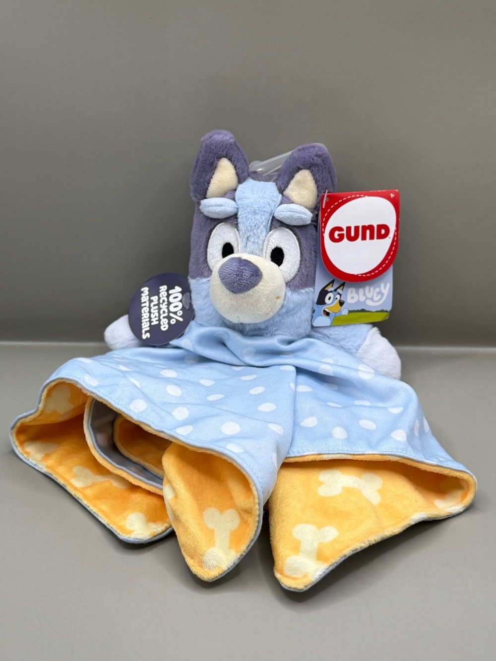 NWT GUND Bluey Lovey Baby Security Blanket Soother Plush Stuffed Animal